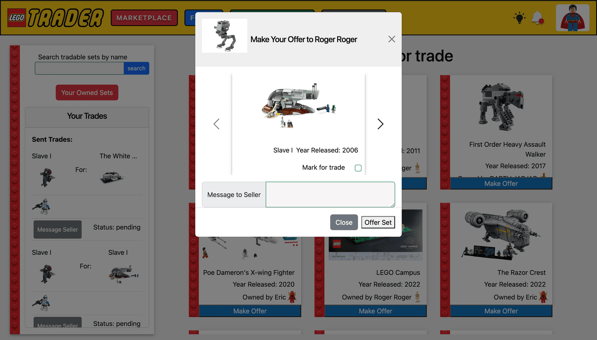 Trade Modal